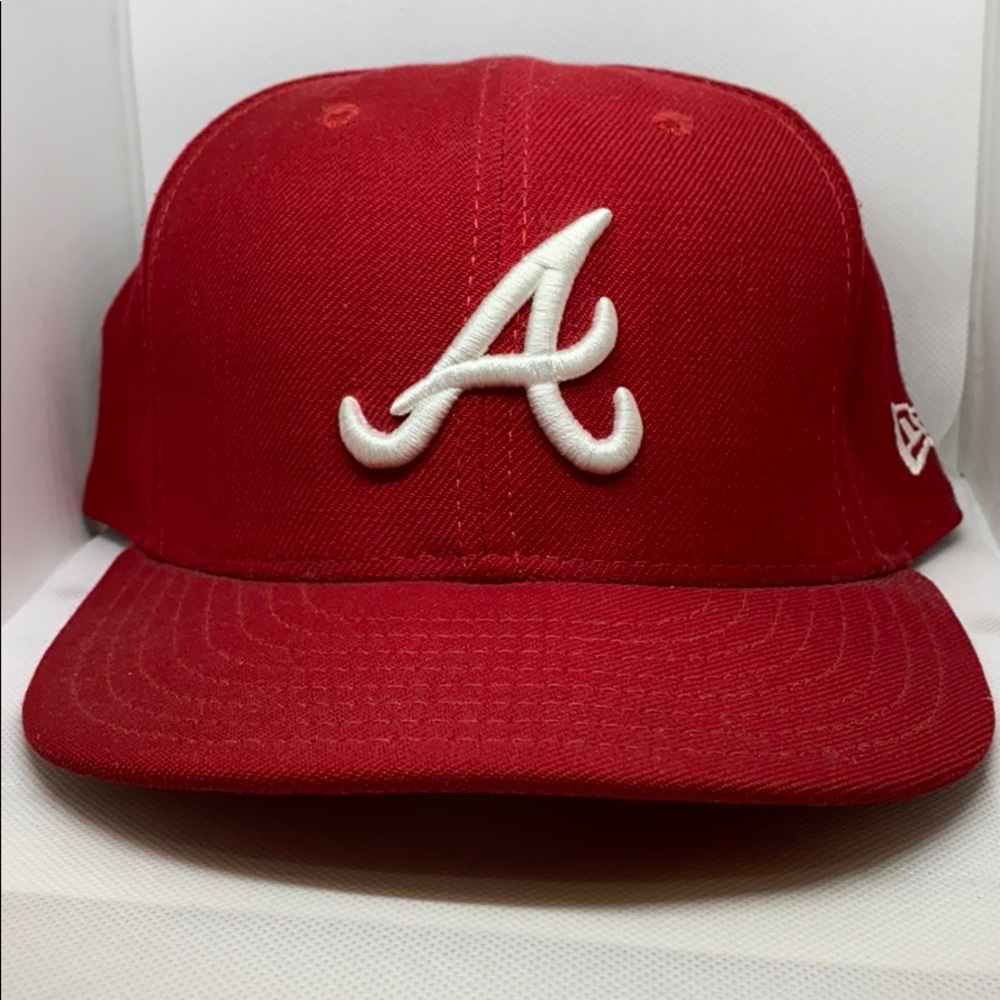 Red Atlanta Braves New Era Fitted Cap 7 1/2